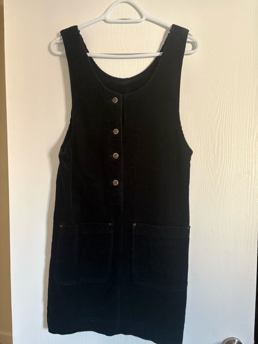 Vintage Navy Blue corduroy mini dress